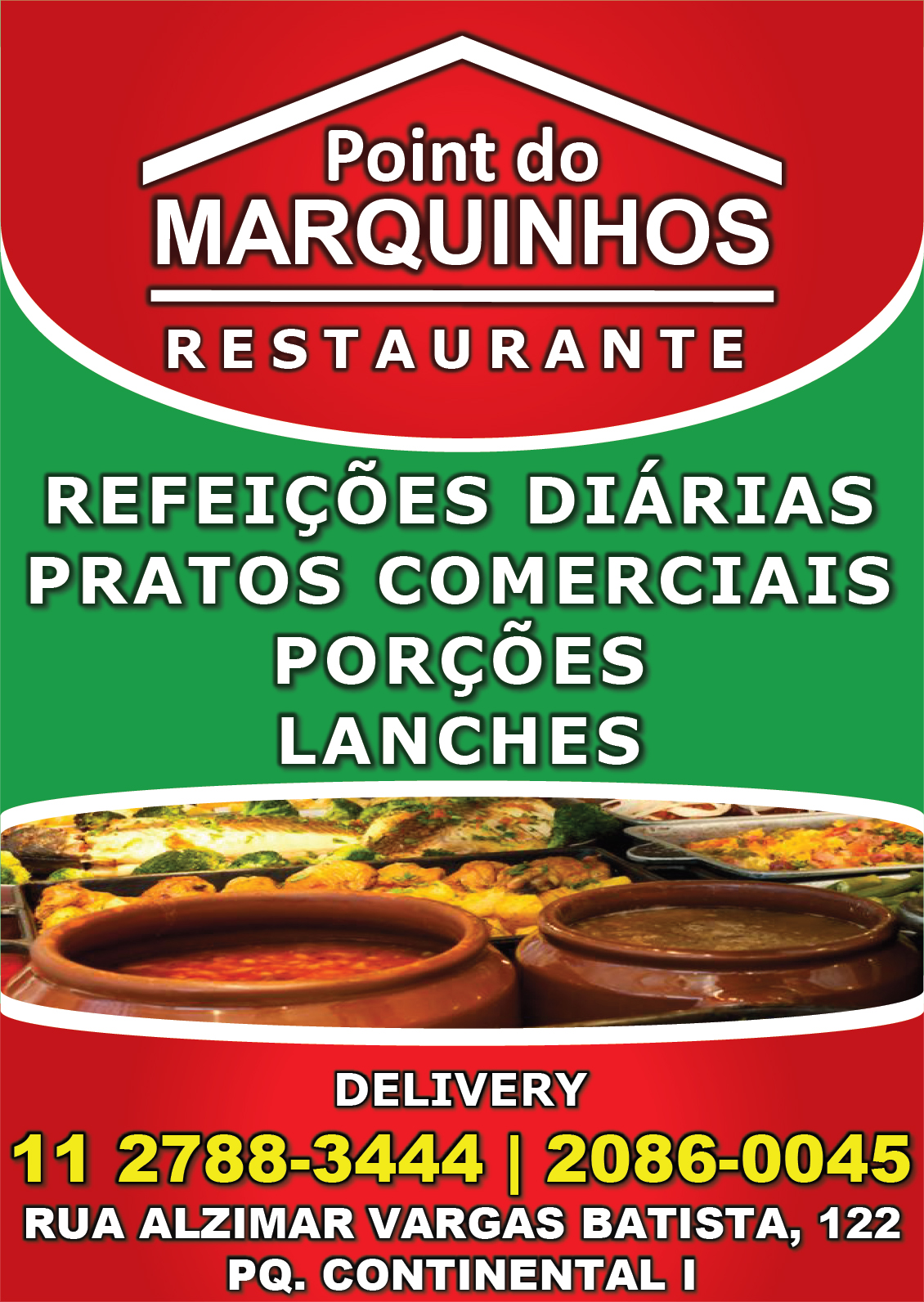 Point do Marquinhos - Dellivery e Restaurante - refeies dirias, pratos comerciais, pores e lanches